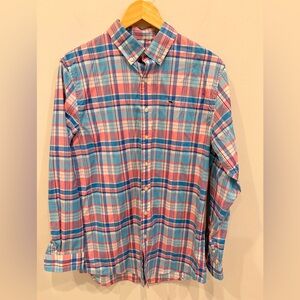 Vineyard‎ Vines Men’s Performance Whale Shirt Plaid Button Down Size XL
